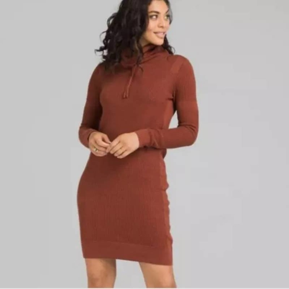 Prana Masina Cowlneck Sweater Dress Lg